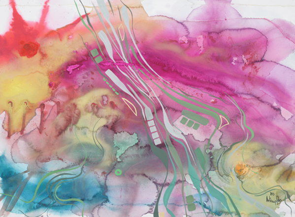 Magenta Mood by Arto Der Haroutunian