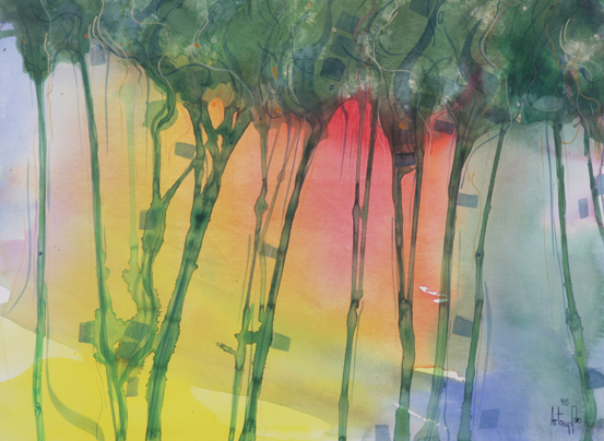 Spindly Trees by Arto Der Haroutunian